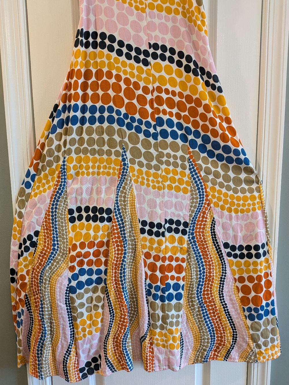 Anthropologie The Odells Dot-Printed Maxi Dress Polka Dot Maximalism Size XSP - Picture 7 of 16